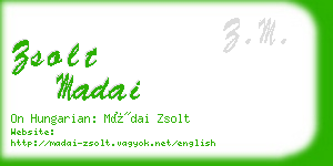 zsolt madai business card